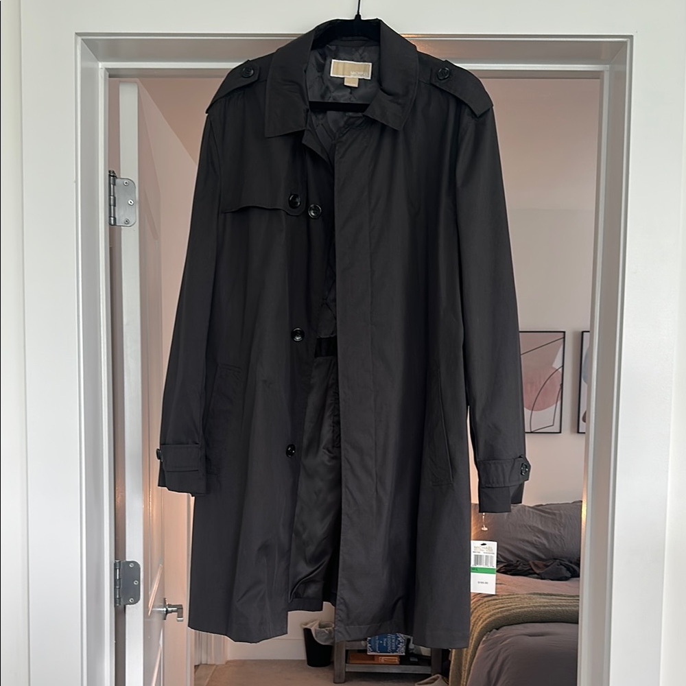 Michael Kors Black Trench Coat Timeless Design